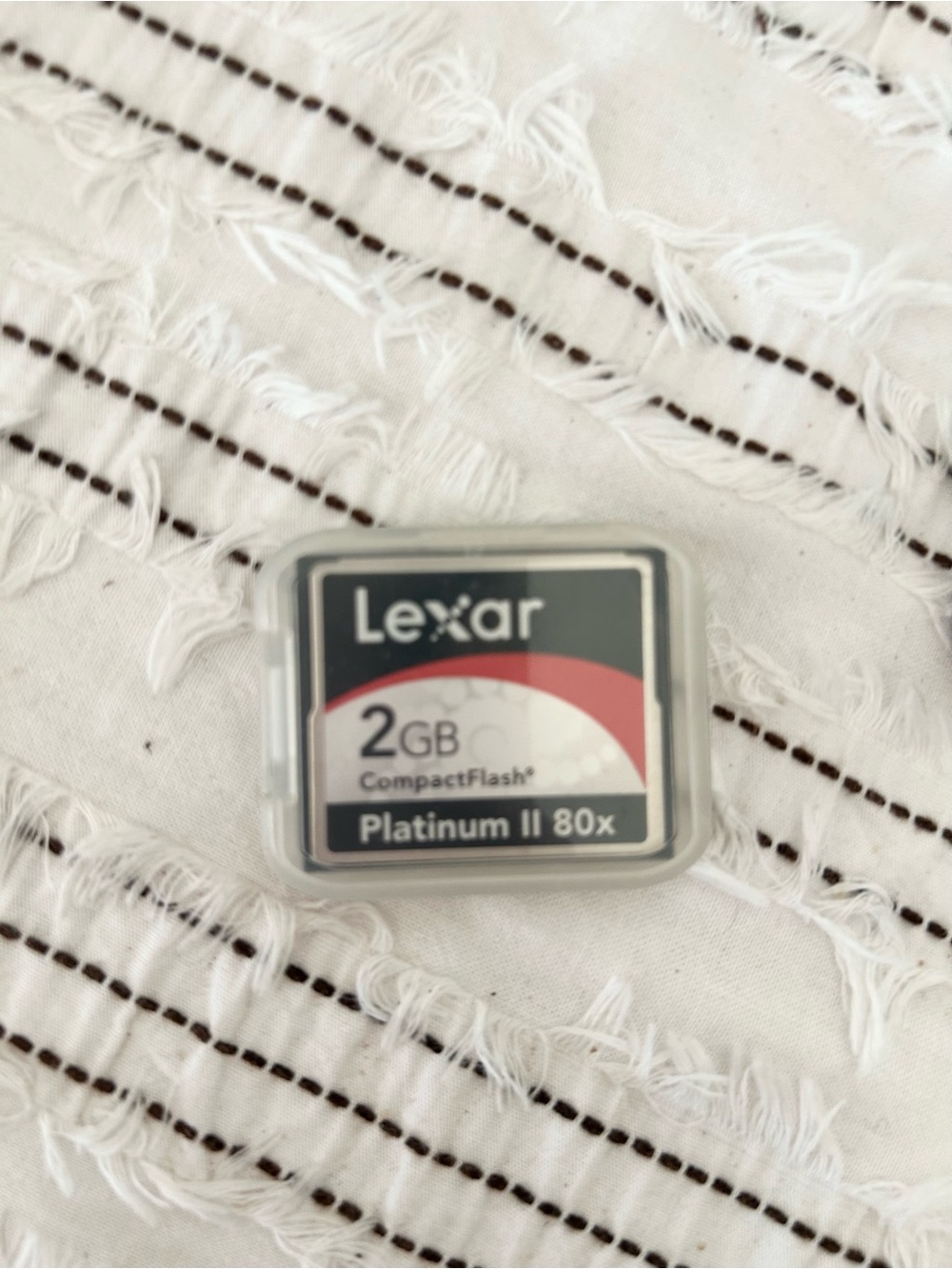 Vintage Lexar 2GB Platinum II 80x CompactFlash Card